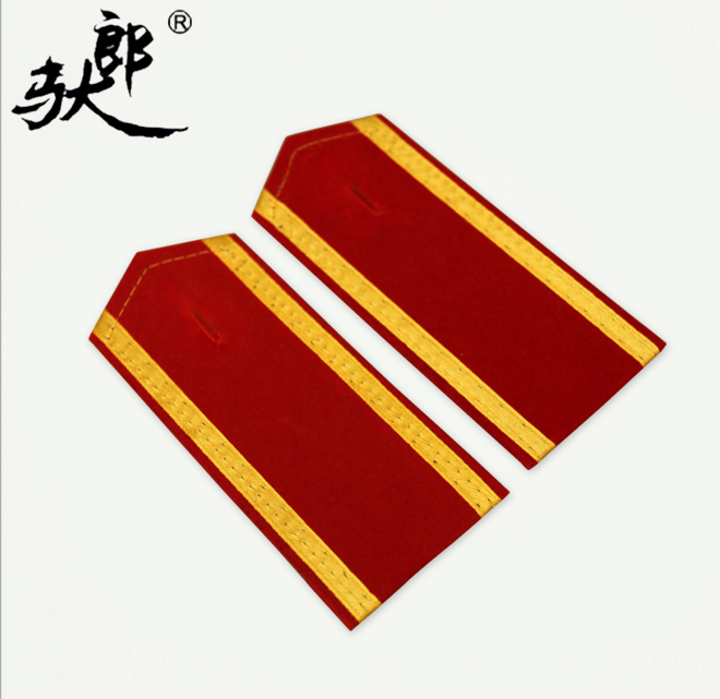 驮郎厂家批发学生军训肩章肩牌红色肩章学校学员肩章迷彩服肩章