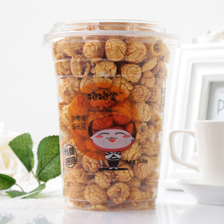 抱抱堂美式球豆爆米花奶油焦糖两种口味120g3