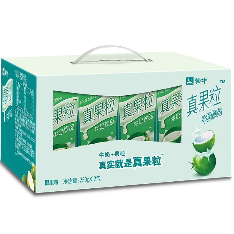 蒙牛 真果粒牛奶饮品(椰果)250g*12 礼盒装